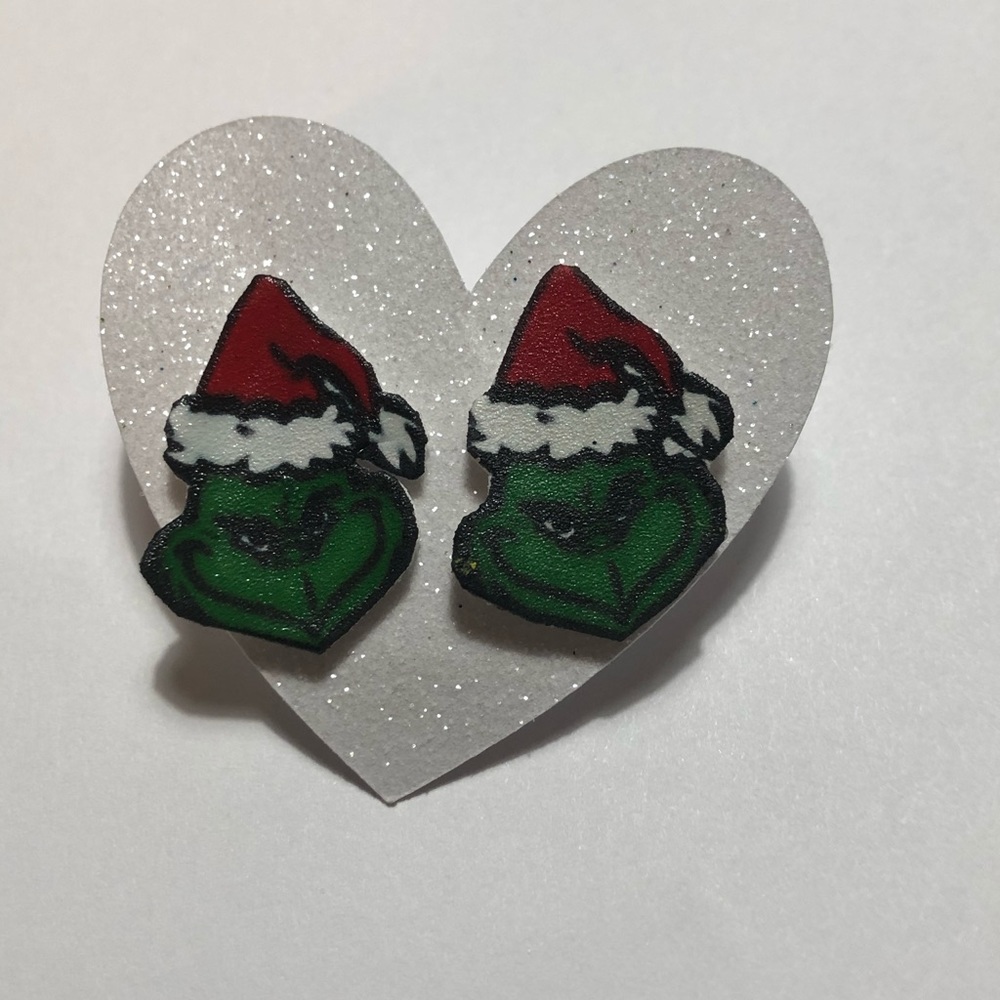 Grinch earrings